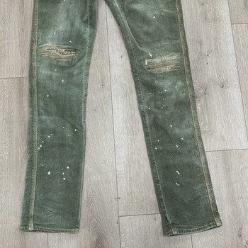 PURPLE BRAND 3-Needle Forest Wash Repair Skinny Jeans • Pre-Owned [9381] - view 6