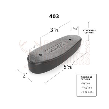 TSK - KICK-EEZ Modified Trap Recoil Pad - Grind To Fit