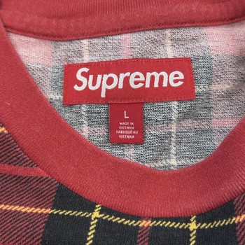 Supreme S/S Plaid Pocket Tee (FW23) • Brand New [2891] - photo 3