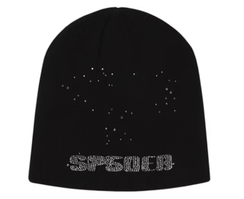 Sp5der Rhinestone Silk Skully Black • Brand New [1728] - view 2