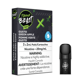 Flavour Beast Pods - Gusto Green Apple (3 Pack)