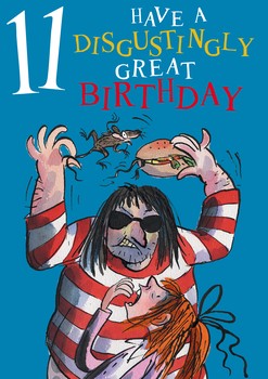 GBCC - Age 11 Ratburger Greetings Card (D)
