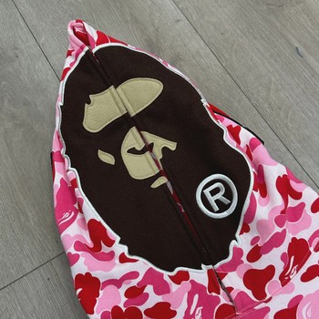 BAPE ABC Camo 2nd Ape Full Zip Hoodie Pinkr • Pre-Owned [6889] - view 3