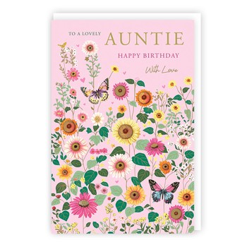 Tracks - HH50 - HB - Auntie - Pastel Flowers - Foil/Emb 132x197 - C3738