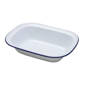 FALCON ENAMEL RECTANGULAR PIE DISH - 12 X 16CM
