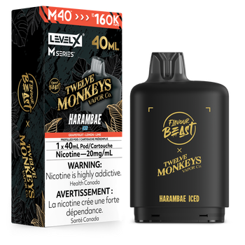 Level X Flavour Beast Twelve Monkeys M40 160K Pod - Harambae Iced