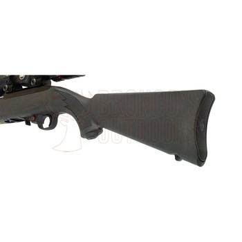 Ruger 10/22 Blued Synthetic .22 LR + Burris Fullfield Riflescope 3-12x42mm Plex KSB MY25 + Stealth Alloy Weaver Scope Rings 1" Medium + Suppressor