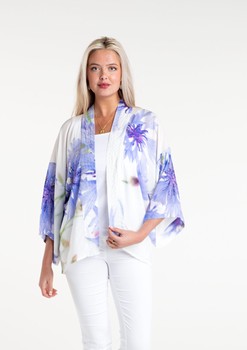 Cornflower short kimono
