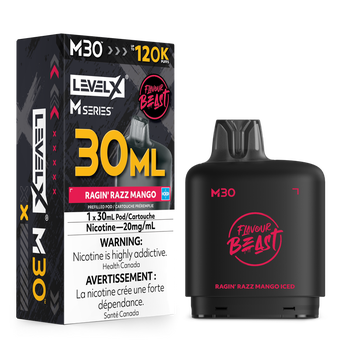 Level X Flavour Beast M30 120K Pod - Ragin' Razz Mango Iced