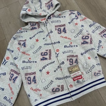 Supreme x Mitchell & Ness Teams Zip Up Hooded Sweatshirt • Pre-Owned [9299] - view 7