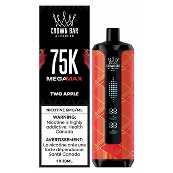 Al Fakher Crown Bar Mega Max 75K - Two Apple