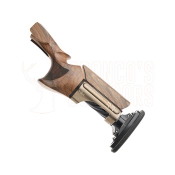 TSK RR Recoil Reduction Stock for Krieghoff K80 Trap, Medium Right-Handed Grip, Black Pearl Pipe Bridge, Wood 40mm Comb, 140mm Black Pipe, Microcell 15mm Pad
