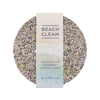 BEACH CLEAN ROUND PLACEMAT - SET OF 4