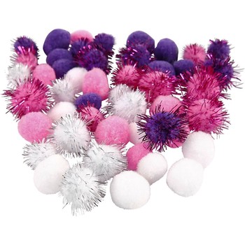 Deco Pink & Purple Pom Pom’s