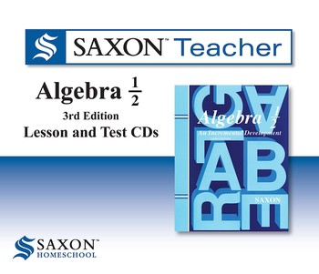 USED SAXON ALGEBRA 1/2 CD'S LESSON & TEST 3RD ED