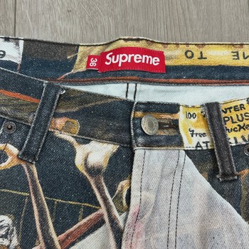 Supreme/Ernie Barnes Baggy Denim Short 'Dance' • Pre-Owned [3030] - view 6