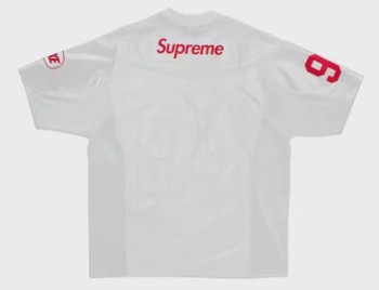 Supreme Nike Football Jersey White • Brand New [0199] - view 2
