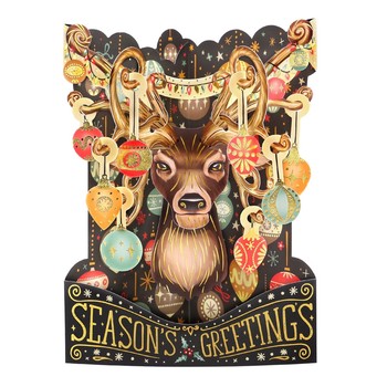 Santoro - Season's Greetings - Reindeer Swing Card - XSC213