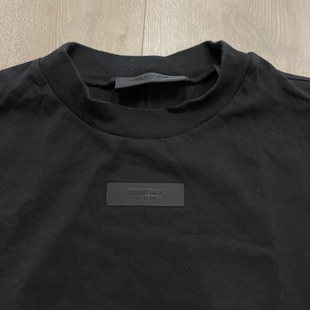 ESSENTIALS Pique 90's Short Sleeve Tee Black - Pre-Owned - view 2