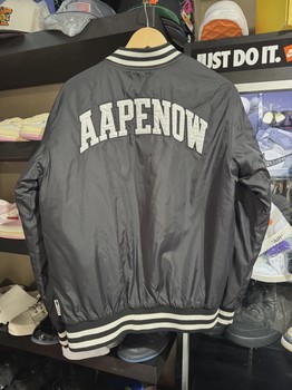 Aape Now Varsity Jacket Black L • Pre-Owned [7267] - view 2