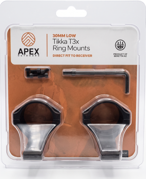 Apex Ringmounts T3X 30mm Low
