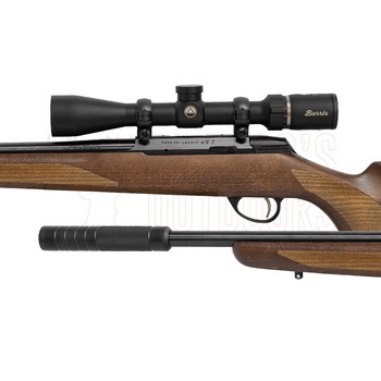 Tikka T1x Hunter .22LR 16" Wood + Burris Droptine Rimfire 3-9x40 Ballistic Plex + 1/2-20 Suppressor