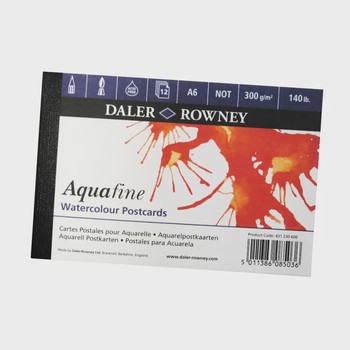 Daler Rowney - Aquafine WC Texture Postcard Pad 300g 12SH in CTU - D431230600