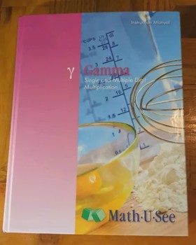 Math U SEE Gamma Instruction Manual Only