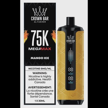 Shop Al Fakher Crown Bar Mega Max 75K products online in Canada