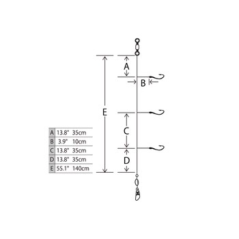 Hayabusa Blue Runner Sabiki 3 Hooks #18