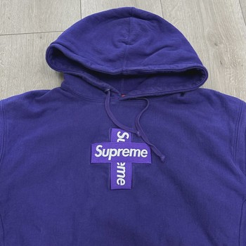 Supreme Cross Box Logo Hooded Sweatshirt • Brand New [0879] - view 7