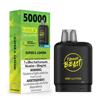 Level X Flavour Beast G2 Ultra 50K Pod - Super Sour Lemon Iced