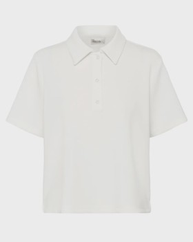 Nupti Polo Blouse - Snow white