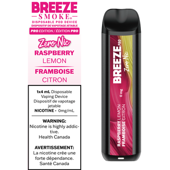 Breeze Pro Zero Nic - Raspberry Lemon
