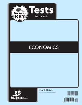 BJU ECONOMICS TEST ANS KEY 3RD ED