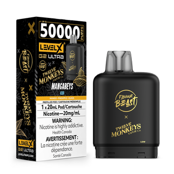 Level X Flavour Beast Twelve Monkeys G2 Ultra 50K Pod - Mangabeys Iced