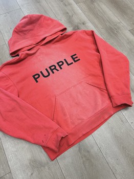 Purple Brand French Terry Pullover Hoodie • Pre-Owned [5735] - view 2