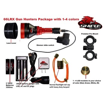Sniper Hog Light 66LRX hunters Kit in Red LED