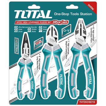 TOTAL - 3pcs High Leverage Pliers