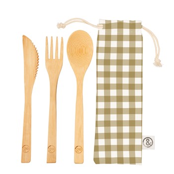 &AGAIN BAMBOO CUTLERY SET