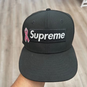 Supreme Breast Cancer Awareness Box Logo New Era Fitted Hat • Pre-Owned [0137] - view 6