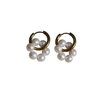 Big Shiny Pearl Earrings