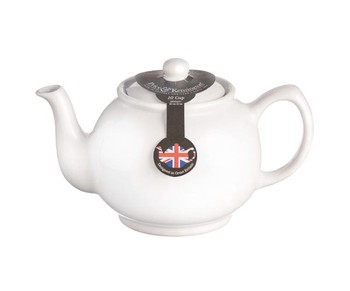 PRICE & KENSINGTON WHITE 10 CUP TEAPOT