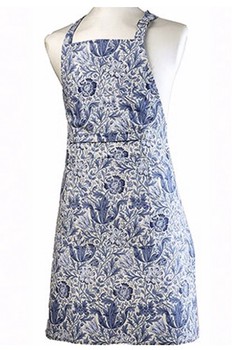 WILLIAM MORRIS BLUE COMPTON WIPEABLE APRON