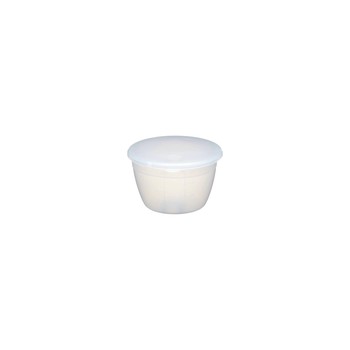 PLASTIC 275ML 0.5 PINT PUDDING BOWL WITH LID