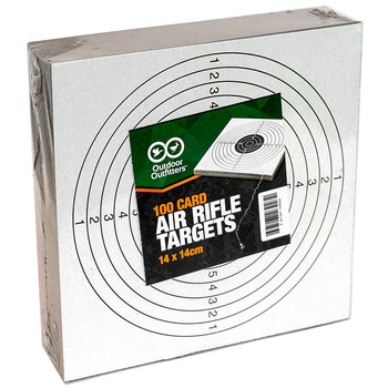 Outdoor Outfitters 100 Card Air rifle targets
