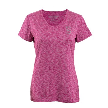 Lonely Track Ruahine womens tee Pink Marble
