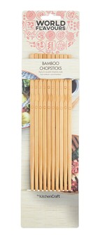 BAMBOO CHOPSTICKS - 5 PAIRS
