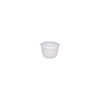 PLASTIC 150ML 0.25 PINT PUDDING BOWL WITH LID