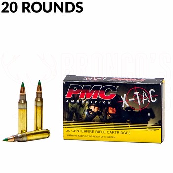 PMC X-TAC 5.56x45mm 62gr Green Tip 20 Rounds